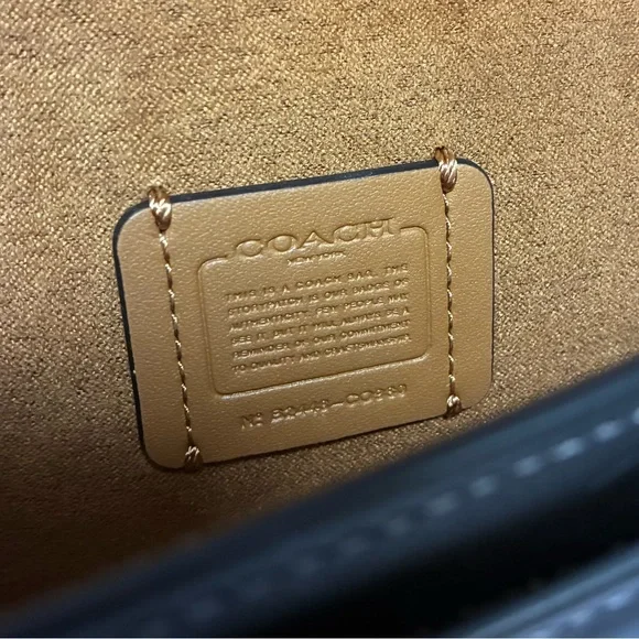 Coach Morgan Mini Crossbody Bag in Black Leather, CO980 - Picture 9 of 9